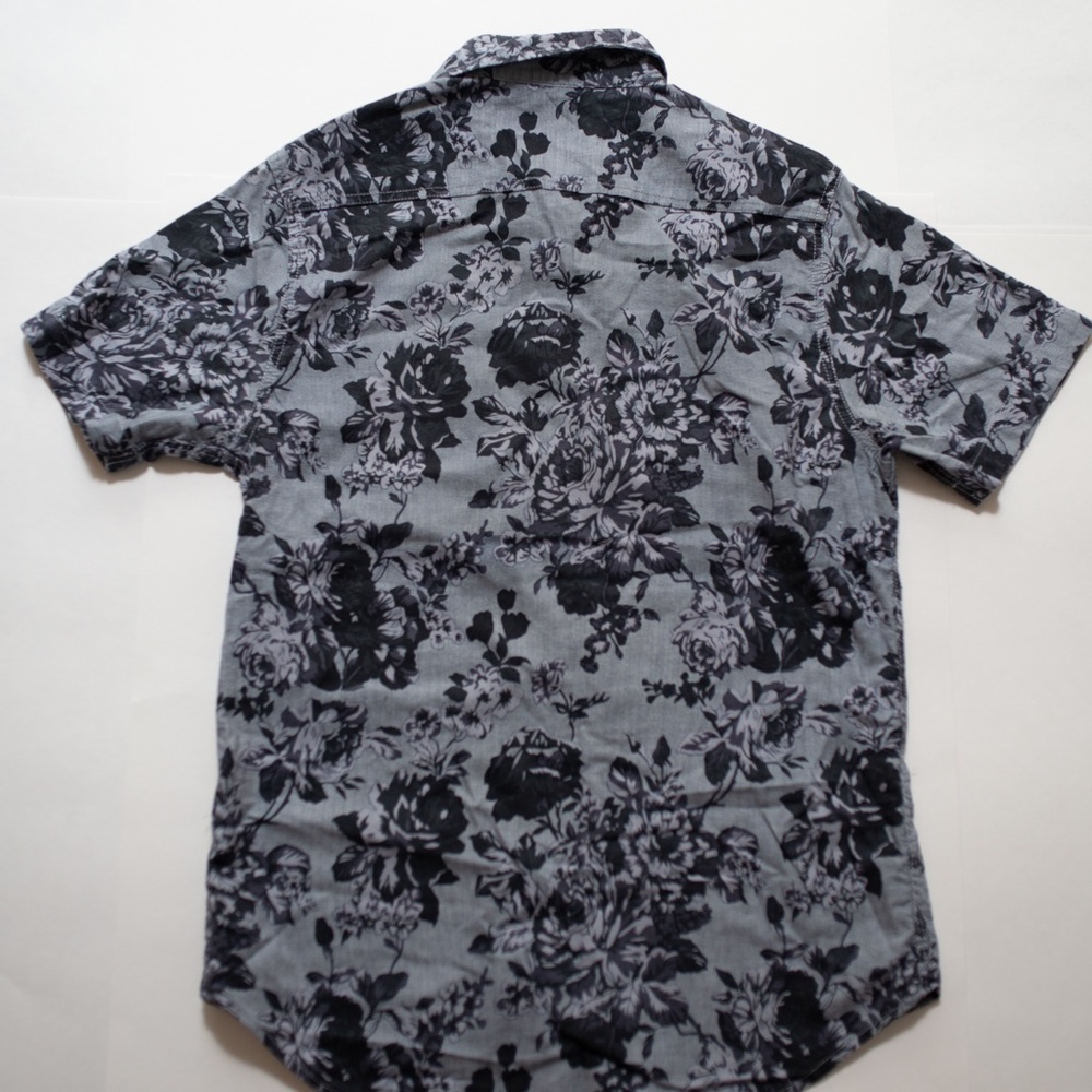 Rose Print Button Up - image 4